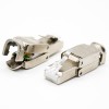 RJ45 Crystal Plug Cable Male Straight CAT6 Shielded Toolless Through Hole