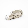 RJ45 Toolless Plug 8P8C Straight CAT6A Shielded Connector