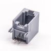 RJ9 4P4C Socket Modular Network Connector Right Angled Through Hole