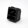 3 Pin Power Jack Through Hole Male AC-02 With Fuse Straight AC Power Connector