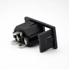 AC Power Jack Male Through Hole Straight 3 Pin AC-03A With Fuse Connector