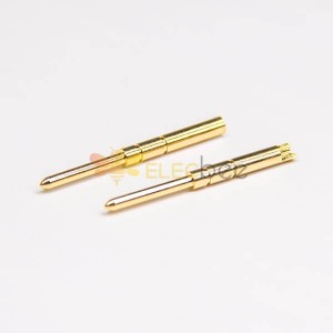 連接器公針直式銅鍍金焊線式公端子