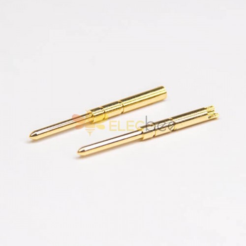 連接器公針直式銅鍍金焊線式公端子