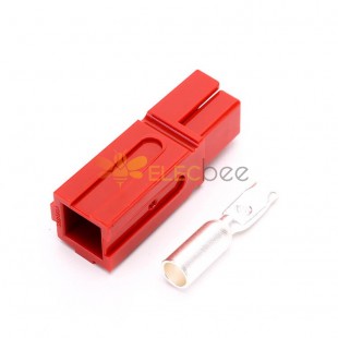 1 Way Power Connector Quick Connect Disconnect 600V 120Amp Battery Cable Connector (Red Housing, 2/4/6AWG)