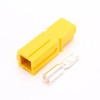 1 Way Power Connector Quick Connect Disconnect 600V 120Amp Battery Cable Connector (Yellow Housing, 2/4/6AWG)