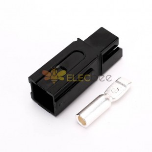 1 Way Power Connector Quick Connect Disconnect 600V 180Amp Battery Cable Connector (Black Housing, 1.0/2/4/6AWG)