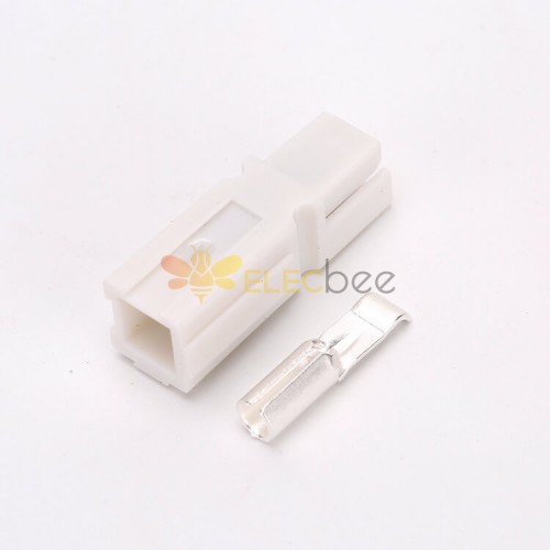 1 Way Power Connector Quick Connect Disconnect 600V 45Amp Battery Cable Connector for 10AWG Cable-White