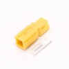 1 Way Power Connector Quick Connect Disconnect 600V 45Amp Battery Cable Connector (Yellow Housing, 10AWG)