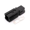 1 Way Power Connector Quick Connect Disconnect 600V 75Amp Battery Cable Connector (Black Housing, 6/8/10/12AWG)