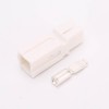 1 Way Power Connector Quick Connect Disconnect 600V 75Amp Battery Cable Connector (White Housing, 6,8,10,12AWG)