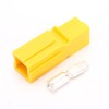 1 Way Power Connector Quick Connect Disconnect 600V 75Amp Battery Cable Connector (Yellow Housing, 6/8/10/12AWG)
