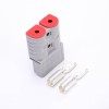 2 Way 600V 120Amp Grey Housing Battery Power Cable Connector with Red Color Cable fix plug
