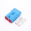 2 Way 600V 175Amp Blue Housing Battery Power Cable Connector with Red Color Cable fix plug