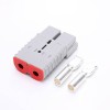 2 Way 600V 350Amp Grey Housing Battery Power Cable Connector with Red Color Cable fix plug