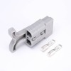 2 Way 600V 50Amp Grey Housing Battery Power Cable Connector with Grey Plastic T-Bar Handle