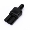 2 Way Battery Power Connector 600V 40Amp Black Housing with Black Waterproof Dust cable sleeve
