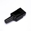 2 Way Battery Power Connector 600V 50Amp Black Housing with PVC Cover Flame Retardant Sleeve