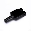 2 Way Battery Power Connector 600V 50Amp Black Housing with PVC Cover Flame Retardant Sleeve