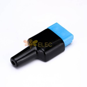 Connettore di alimentazione a batteria a 2 vie 600V 50Amp Alloggiamento blu con custodia in PVC ignifugo