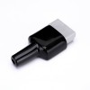 2 Way Battery Power Connector 600V 50Amp Grey Housing with PVC Cover Flame Retardant Sleeve