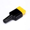 2ウェイバッテリ電源コネクタ600V50Amp黄色のハウジング（PVCカバー付き）難燃性スリーブ