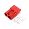 2 Way Power Connector Quick Connect Disconnect 600V 120Amp Battery Cable Connector (Red Housing, 2/4/6AWG)