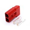 2-контактный разъем питания Быстроразъемное соединение 600 В 350 А Разъем кабеля аккумулятора (красный корпус, 1,0/2/3AWG)
