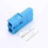 2 Way Power Connector Quick Connect Disconnect 600V 40Amp Battery Cable Connector (Blue Housing, 10AWG)