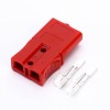 2 Way Power Connector Quick Connect Disconnect 600V 40Amp Battery Cable Connector (Red Housing, 10AWG)