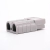 2 Way Power Connector Quick Connect Disconnect 600V 50Amp Battery Cable Connector (Grey Housing, 6/8/10/12AWG)