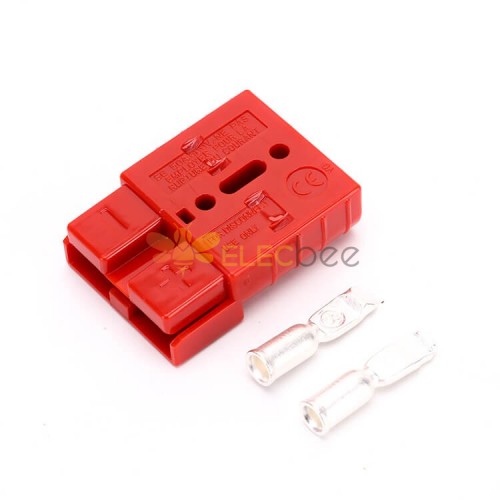 양방향 전원 커넥터 빠른 연결 분리 600V 50Amp 배터리 케이블 커넥터(빨간색 하우징, 6/8/10/12AWG)