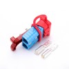 600V 120Amp Blue Housing 2 Way Battery Power Cable Connector Red T-Bar Handle and Dustproof Cover