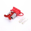 600V 120Amp Grey Housing 2 Way Battery Power Cable Connector Red T-Bar Handle and Dustproof Cover