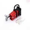 600V 120Amp Red Housing 2 Way Battery Power Cable Connector Grey T-Bar Handle and Black Dustproof Cover