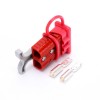 600V 120Amp Красный корпус 2-контактный разъем кабеля питания батареи Серая Т-образная ручка Красная пылезащитная крышка