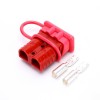 Conector de cable de alimentación de batería de 2 vías con carcasa roja de 600V 120Amp con cubierta roja a prueba de polvo