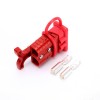 600V 120Amp Red Housing 2 Way Battery Power Cable Connector Red T-Bar Handle and Dustproof Cover