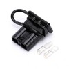 600V 175Amp Black Housing 2 Way Battery Power Cable Connector with Black Dustproof Cover