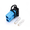 600V 175Amp Boîtier bleu Connecteur de câble d\'alimentation de batterie à 2 voies avec couvercle anti-poussière noir