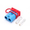 600V 175Amp Boîtier bleu Connecteur de câble d\'alimentation de batterie à 2 voies avec couvercle anti-poussière rouge