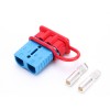 600V 175Amp Blue Housing 2 Way Battery Power Cable Connector with Red Dustproof Cover
