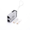 600V 175Amp Grey Housing 2 Way Battery Power Cable Connector with Black Plastic Internal Protective Cover