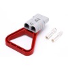 600V 175Amp Grey Housing 2 Way Battery Power Cable Connector with Plastic Red Triangle Handle