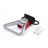 600V 175Amp Red Housing 2 Way Battery Power Cable Connector Grey Triangle Handle Black Dustproof Cover