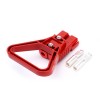 600V 175Amp Red Housing 2 Way Battery Power Cable Connector with Plastic Red Triangle Handle