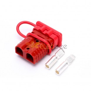Conector do cabo de alimentação da bateria de 2 vias com caixa vermelha de 600 V 175 Amp com tampa vermelha à prova de poeira