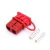 600V 175Amp 紅色外殼 2 路電池電源電纜連接器，帶紅色防塵蓋