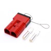 600 V 350 Ampere rotes Gehäuse 2-Wege-Batteriestromkabelanschluss mit interner Schutzabdeckung aus schwarzem Kunststoff