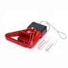 600V 350Amp Carcasa roja Conector de cable de alimentación de batería de 2 vías Manija de barra en T roja Protección interna negra