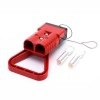 600V 350Amp Carcasa roja Conector de cable de alimentación de batería de 2 vías Manija de barra en T roja Protección interna negra
